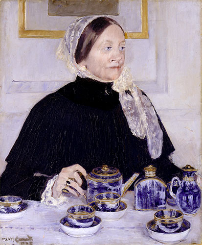 Lady at the Tea Table, c.1883/85 | Cassatt | Giclée Canvas Print