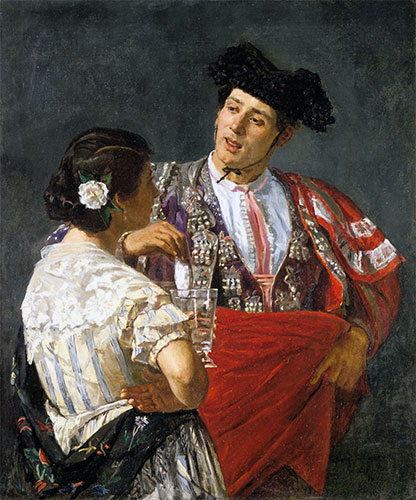 Offering the Panale to the Bullfighter, 1873 | Cassatt | Giclée Leinwand Kunstdruck