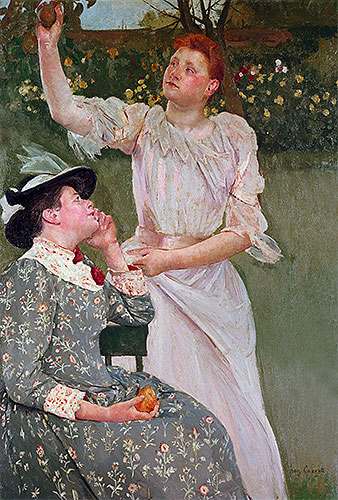Women Picking Fruit, 1891 | Cassatt | Giclée Leinwand Kunstdruck