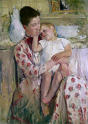 Mother and Child, 1890 | Cassatt | Giclée Leinwand Kunstdruck
