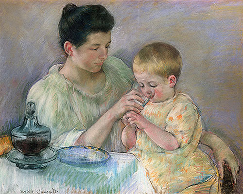 Mother Feeding Child, 1898 | Cassatt | Giclée Papier-Kunstdruck