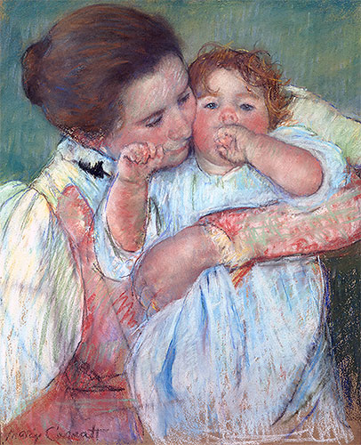 Cassatt | Mother and Child (Motherhood), 1897 | Giclée Paper Art Print