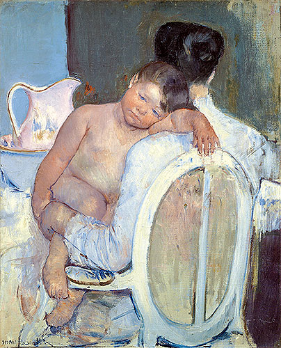 Woman Sitting with a Child in Her Arms, c.1890 | Cassatt | Giclée Canvas Print