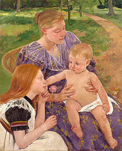 The Family, 1893 | Cassatt | Giclée Leinwand Kunstdruck