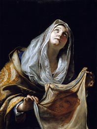 Mattia Preti | Saint Veronica with the Veil, c.1655/60 | Giclée Canvas Print