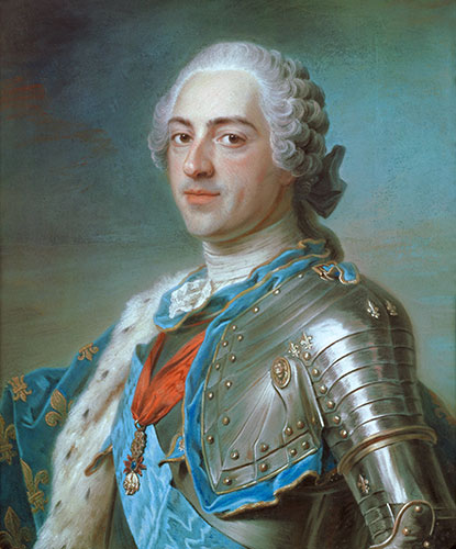 Maurice Quentin de La Tour | Portrait of Louis XV of France, 1748 | Giclée Canvas Print
