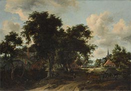 Entrance to a Village | Meindert Hobbema | Painting Reproduction