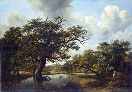 The Old Oak | Meindert Hobbema | Painting Reproduction