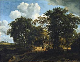 A Cottage in the Woods | Meindert Hobbema | Painting Reproduction