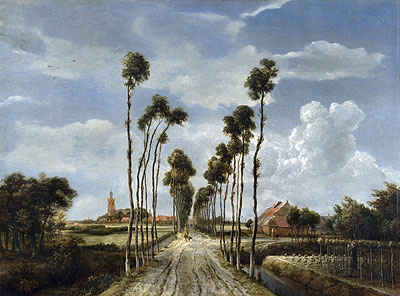 The Avenue at Middelharnis, 1689 | Meindert Hobbema