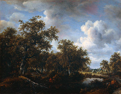 Meindert Hobbema | Landscape with Angler, 1664 | Giclée Canvas Print