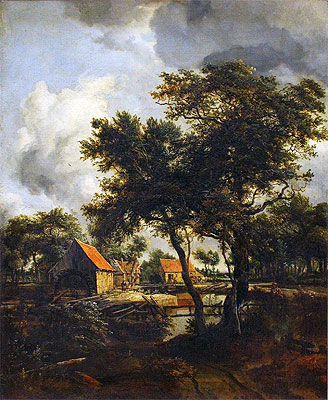Meindert Hobbema | The Water Mill, 1692 | Giclée Canvas Print