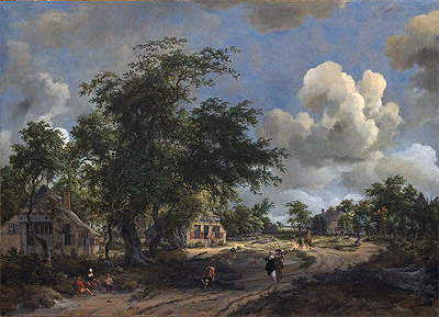 A View on a High Road, 1665 | Meindert Hobbema