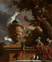 The Menagerie, 1690 by Melchior d'Hondecoeter | Giclée Canvas Print