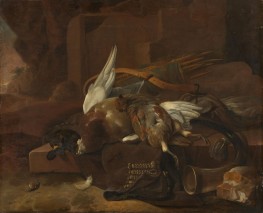 A Hunter's Bag, c.1660/95 by Melchior d'Hondecoeter | Giclée Canvas Print
