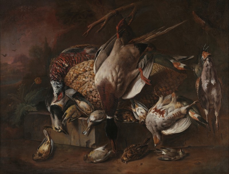 Tote Vögel, n.d. | Melchior d'Hondecoeter | Giclée Leinwand-Kunstdruck