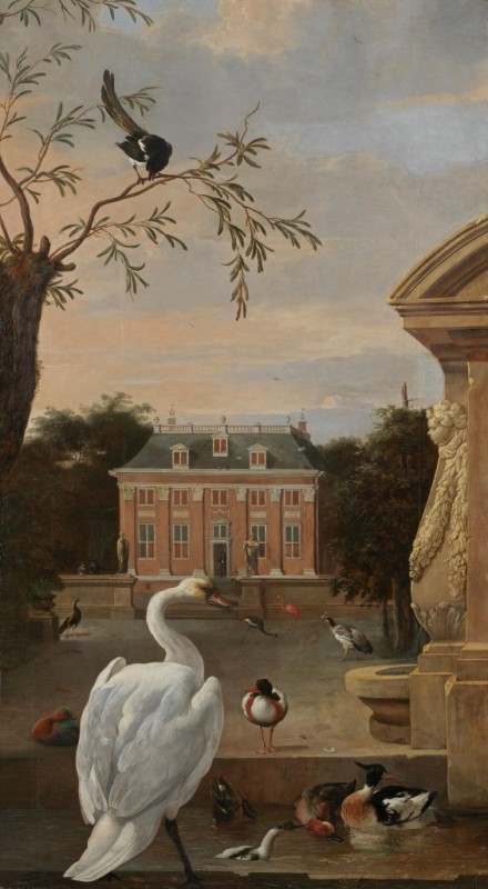 Bird Park with View of the Country Estate Driemond, c.1671/80 | Melchior d'Hondecoeter | Giclée Canvas Print