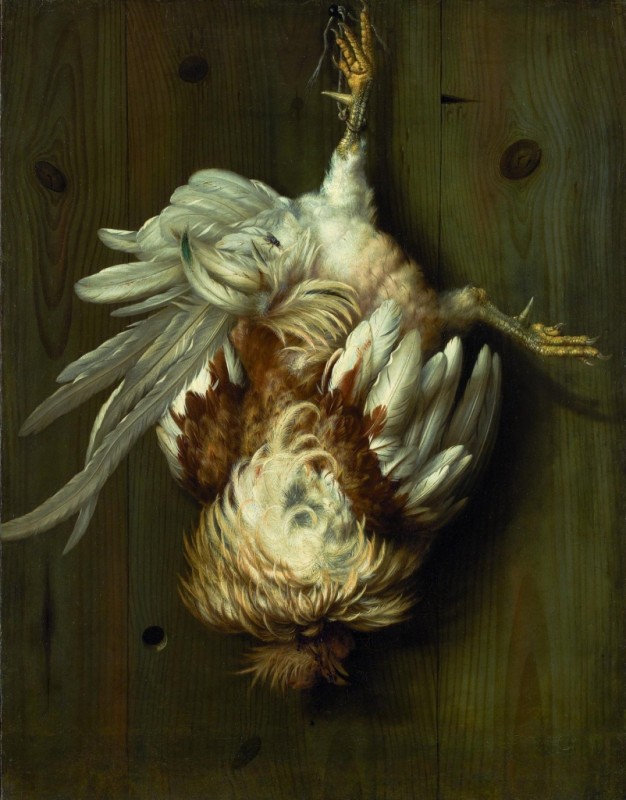 Stillleben mit totem Hahn, n.d. | Melchior d'Hondecoeter | Giclée Leinwand-Kunstdruck