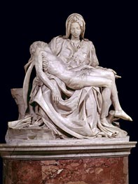 Pietà, 1498/99 von Michelangelo | Leinwand Kunstdruck
