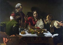 The Supper at Emmaus, 1601 by Caravaggio | Canvas Print