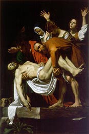 The Entombment (Deposition), c.1602/04 by Caravaggio | Canvas Print