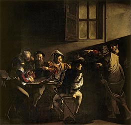 The Calling of Saint Matthew, 1599 by Caravaggio | Canvas Print