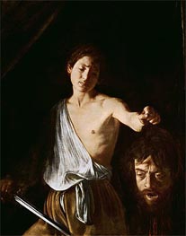 David with the Head of Goliath, 1606 by Caravaggio | Canvas Print