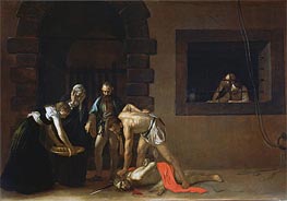 The Decapitation of St. John the Baptist, 1608 von Caravaggio | Leinwand Kunstdruck