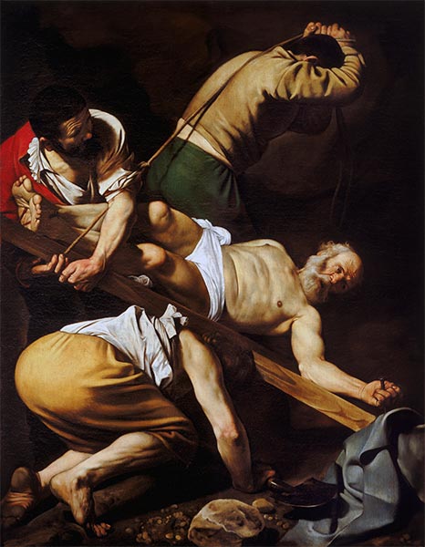The Crucifixion of Saint Peter, c.1600/01 | Caravaggio | Giclée Canvas Print