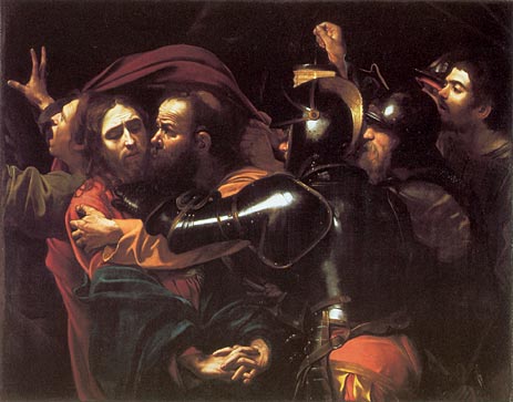 The Betrayal of Christ (Taking of Christ), 1602 | Caravaggio | Giclée Leinwand Kunstdruck