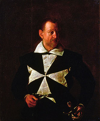 Portrait of Alof de Wignacourt, 1608 | Caravaggio | Giclée Leinwand Kunstdruck