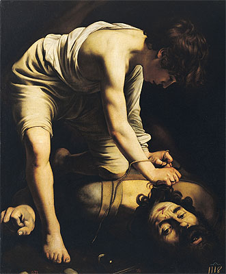 David Victorious over Goliath,  c.1600 | Caravaggio | Giclée Canvas Print
