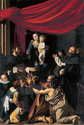 Madonna del Rosario, 1607 | Caravaggio | Giclée Canvas Print