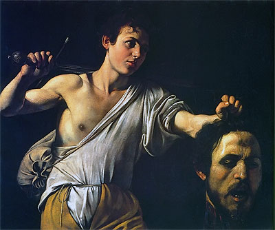 David mit dem Haupt des Goliath, c.1607 | Caravaggio