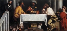 The Supper at Emmaus by Moretto da Brescia, 1527