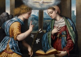 Annunciation by Moretto da Brescia, c.1535/40