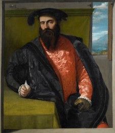 Portrait of a Gentleman with a Letter by Moretto da Brescia, 1538