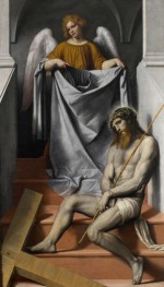 Passion of Christ and Angel by Moretto da Brescia, 1550