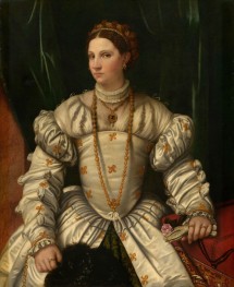 Portrait of a Lady in White by Moretto da Brescia, c. 1540