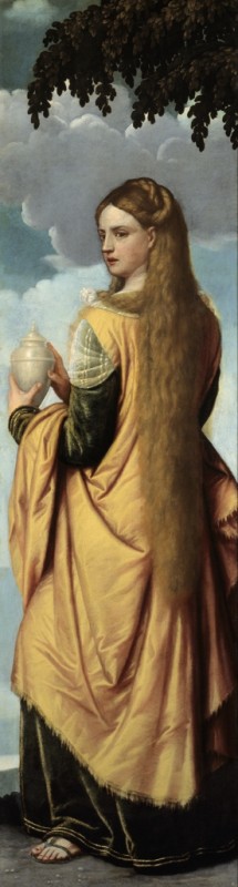 Mary Magdalene by Moretto da Brescia, c.1540/50 - canvas print