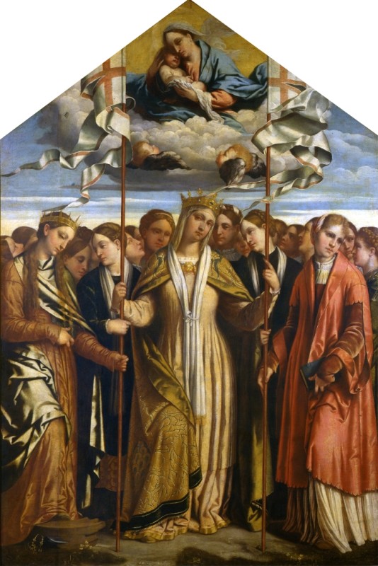Saint Ursula and Her Companions by Moretto da Brescia, 1537 - canvas print