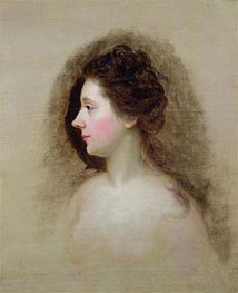 Nathaniel Hone | Portrait of Catherine Maria 'Kitty' Fisher, c.1765 | Giclée Canvas Print