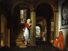 The Eavesdropper, 1657 | Nicolaes Maes