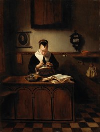 The Lacemaker, 1655 | Nicolaes Maes