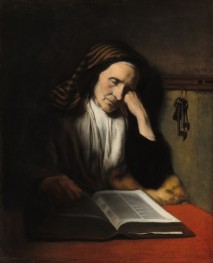 An Old Woman Dozing over a Book, 1655 | Nicolaes Maes
