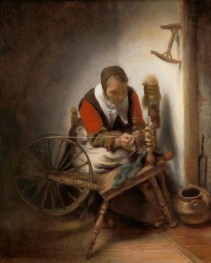 The Spinner, c.1652/62 | Nicolaes Maes
