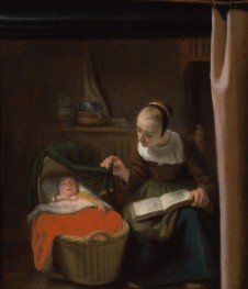 Woman at a Cradle, c.1652/62 | Nicolaes Maes