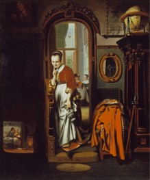 The Listening Housewife (The Eavesdropper), 1656 | Nicolaes Maes