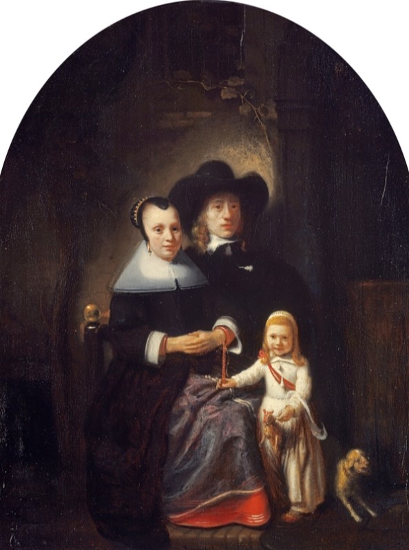 A Dutch Family Group, c.1650/59 | Nicolaes Maes | Giclée Canvas Print