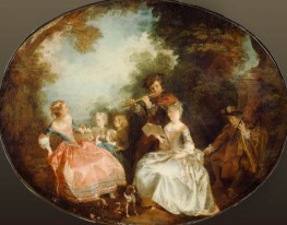 Concert in the Park, n.d. by Nicolas Lancret | Canvas Print